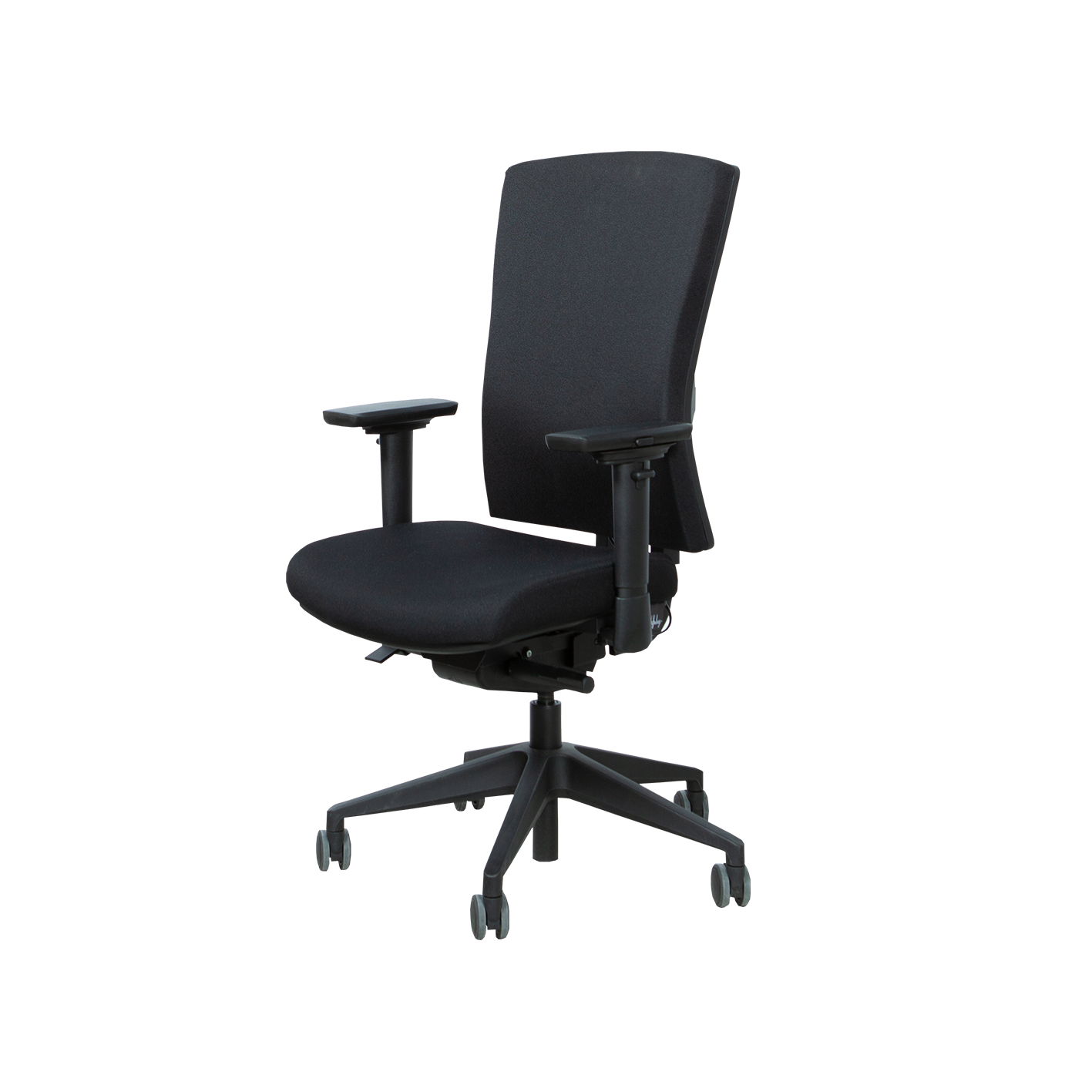Bureaustoel Serie 400 NPR Comfort, zwart onderstel, zwart stof zitting en rugleuning