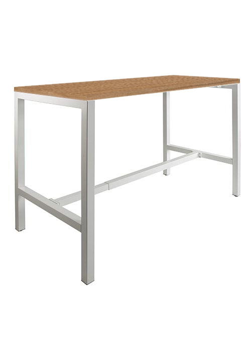 Domino Basic statafel 180 x 80 cm, 110 cm, Havanna, 25 mm - aluminium